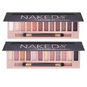 NAK 12-Color Eyeshadow Palette - Warm and Cool Tones